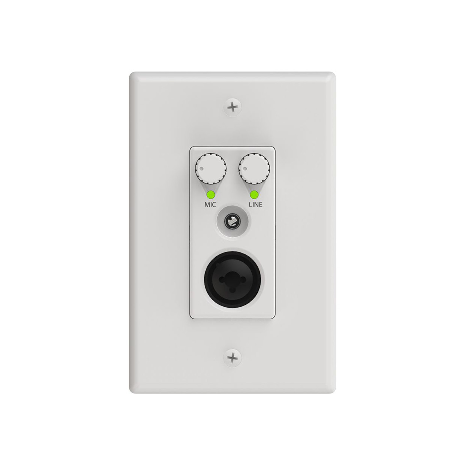 AXIOM 2X0 CH MIC LINE WALLPLATE W/VOLUME - JPRO