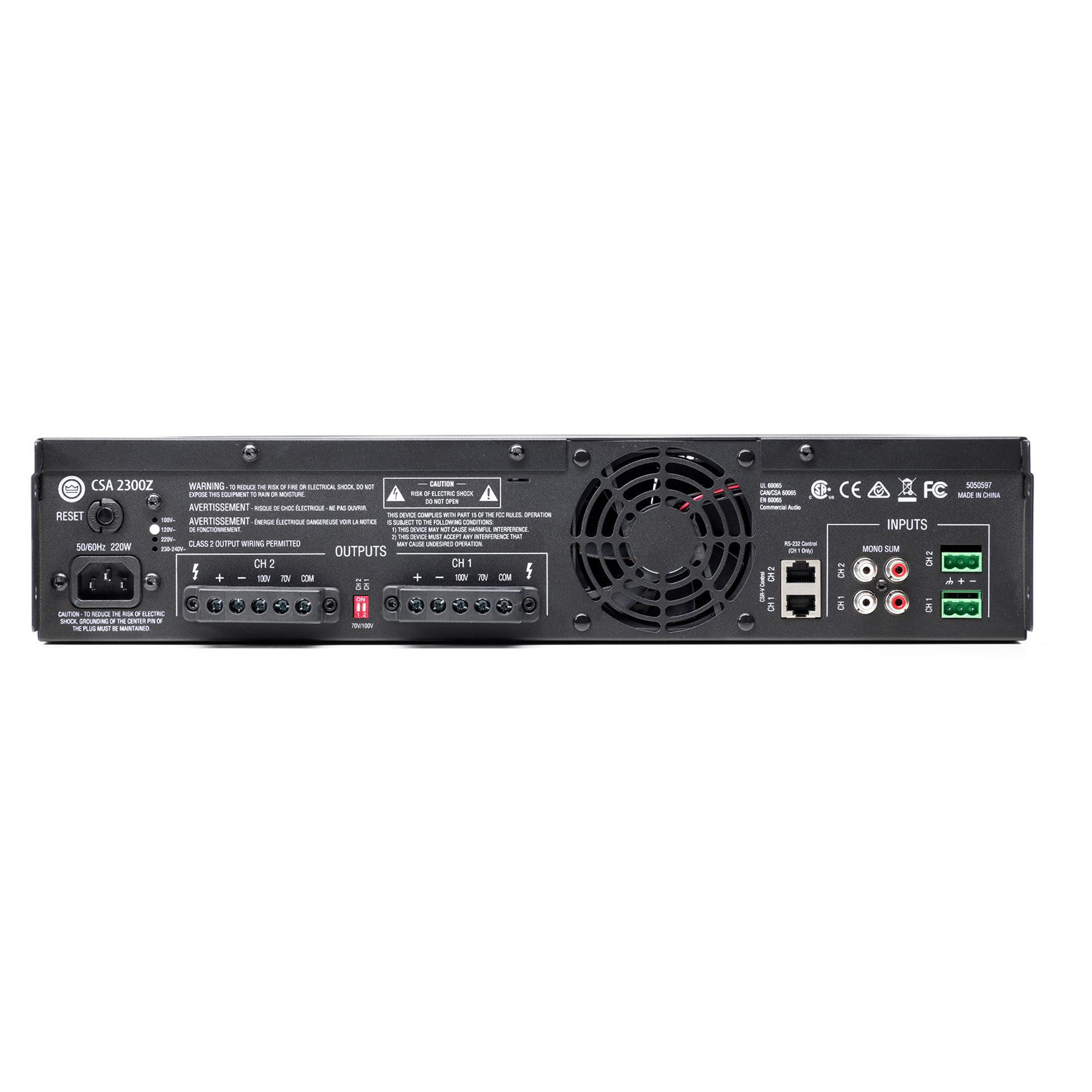 2 X 300W COMMERCIAL AUDIO AMPLIFIER JPRO