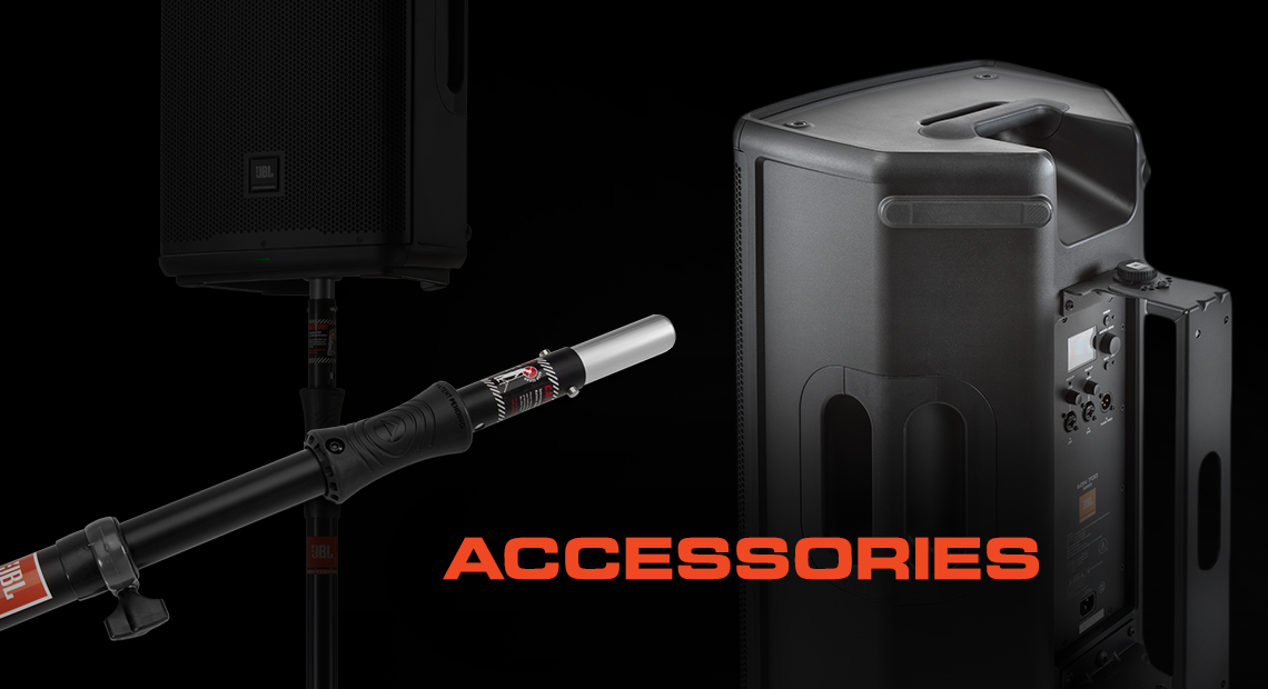 JBL EON covers bags yoke wall mount speaker stands and all the accessories you need for your porfessional sound system