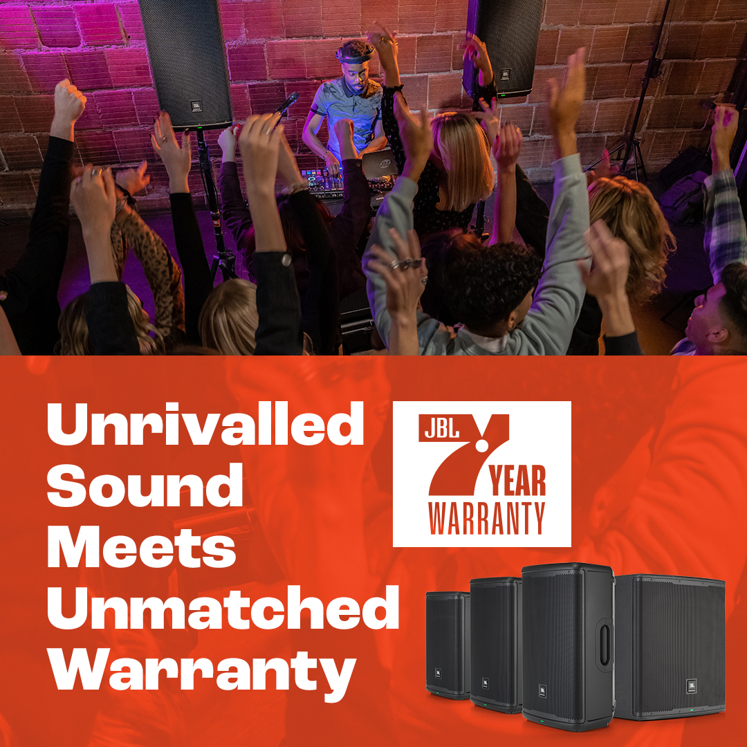 JBL Professional now have an incredible 7 Year Warranty for their portable PA products including EON 700 Series EON ONE MK2 EON ONE Compact and PRX ONE