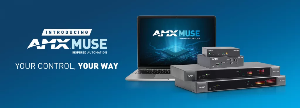 AMX MUSE Automation Controllers are powerful, secure, and reliable devices