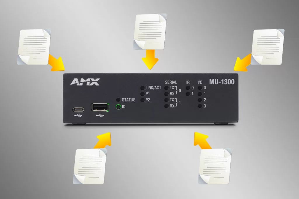 AMX MUSE Automation Controllers have an embedded processor 10x faster than NX Controllers and can run nearly an unlimited number of scripts simultaneously