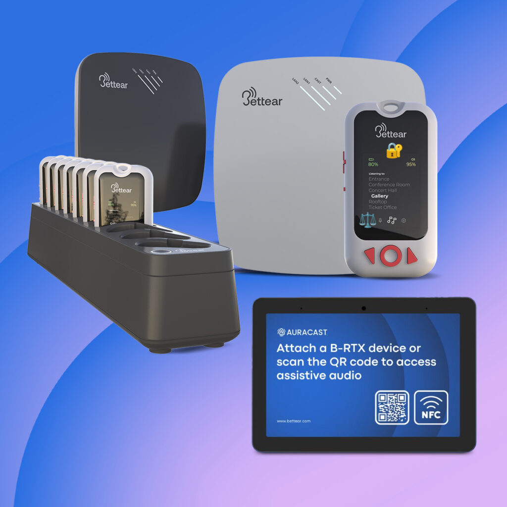 Bettear Auracast Family_Available_01 Now in New Zealand. Certified Auracast streaming devices