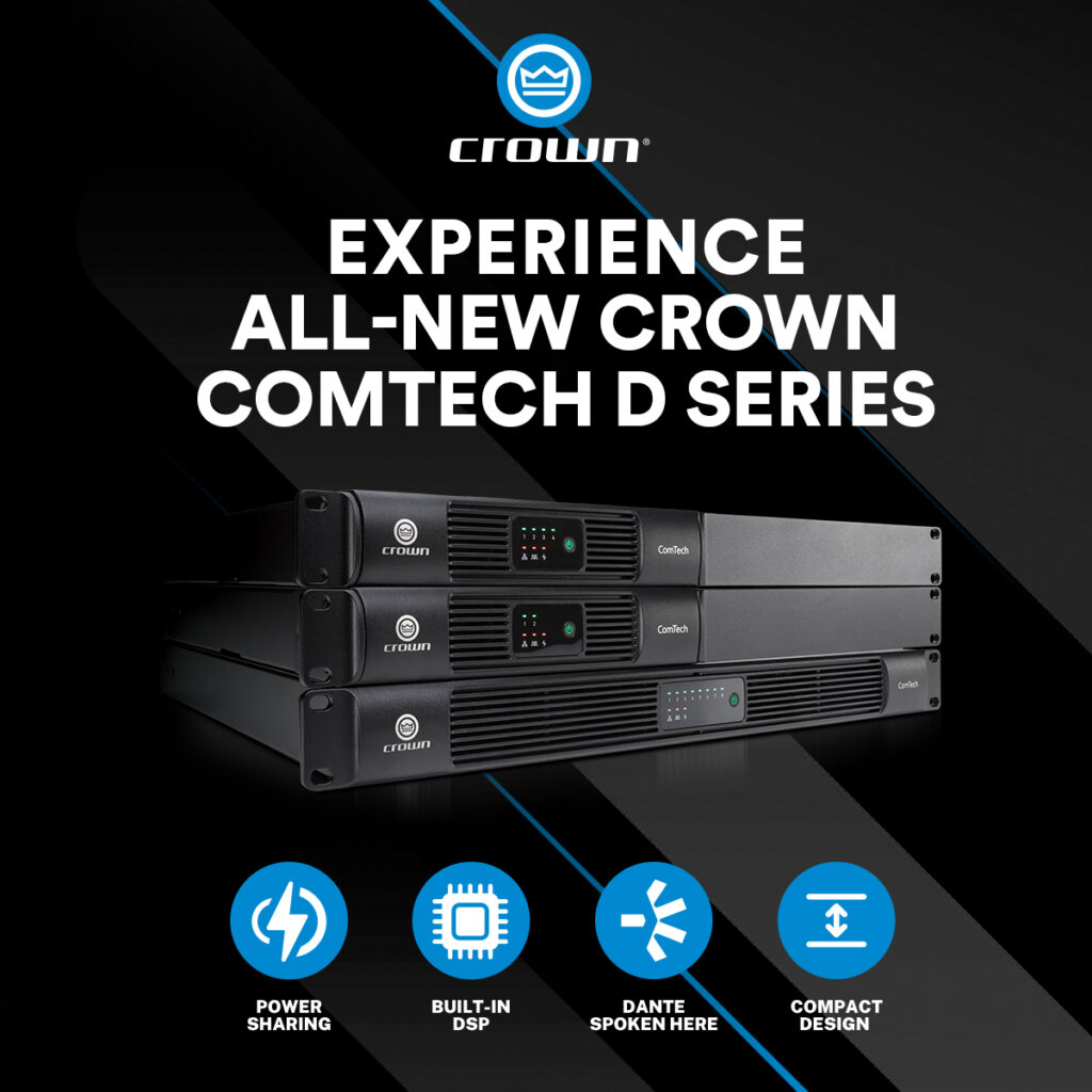 Crown_ComTech D_02 Crown ComTech D Series Power Sharing Amplifiers, versatile for an installation if you're serious about your sound
