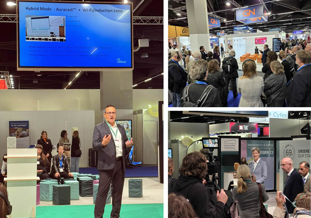 Bettear Auracast Provides reliable, clear coverage in large conference spaces