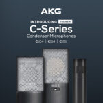 AKG C-series condenser microphones, 3 models to choose from, a Large Diaphragm Condenser, Multi-Pattern Condenser and Small Diaphragm Condenser Microphone