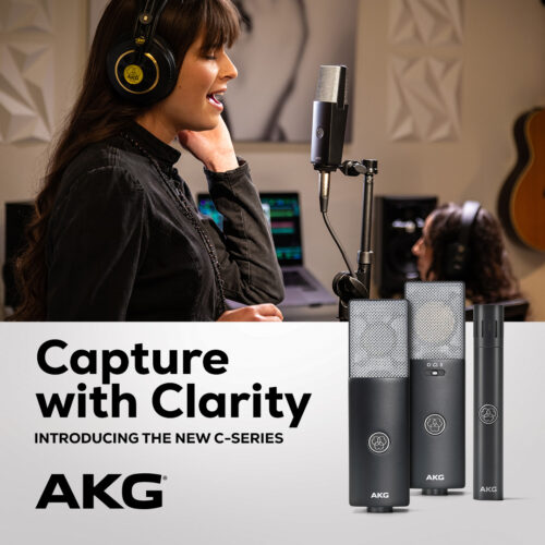 AKG C Series with a precision-engineered, transformerless FET circuit, delivering an ultra-low noise floor and a wide dynamic range for consistently high-quality audio capture across all source types.