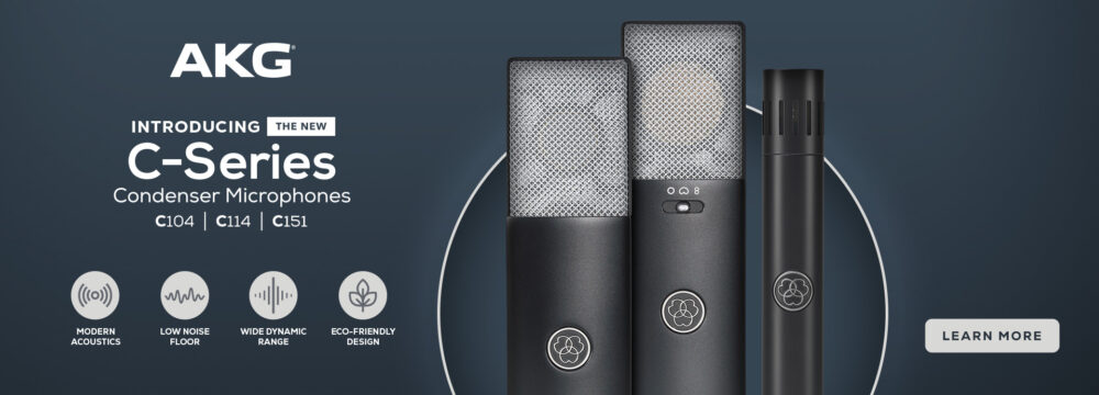 Introducing the AKG C Series professional grade condenser microphones at an accessible price point