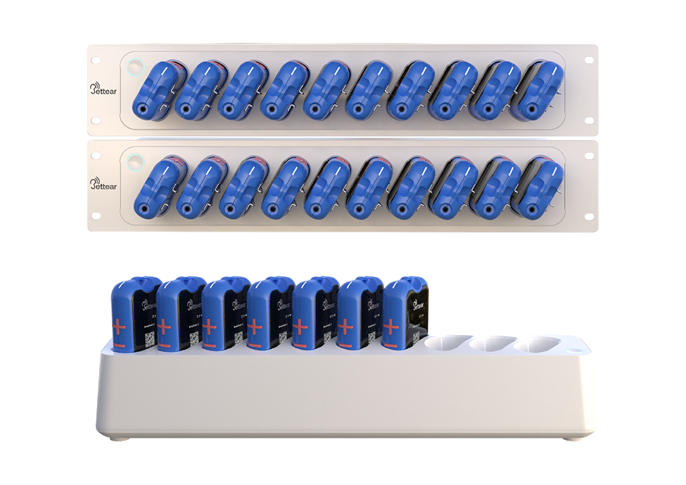 B-SMARTHIVE_26 Bettear 10-Bay auracast charger with Intelligent charging and device management for B-RTX receivers