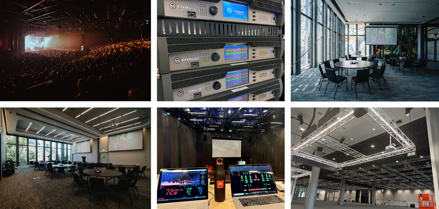 Premium JBL Professional loudspeakers provide balanced sound throughout the NZICC venue.