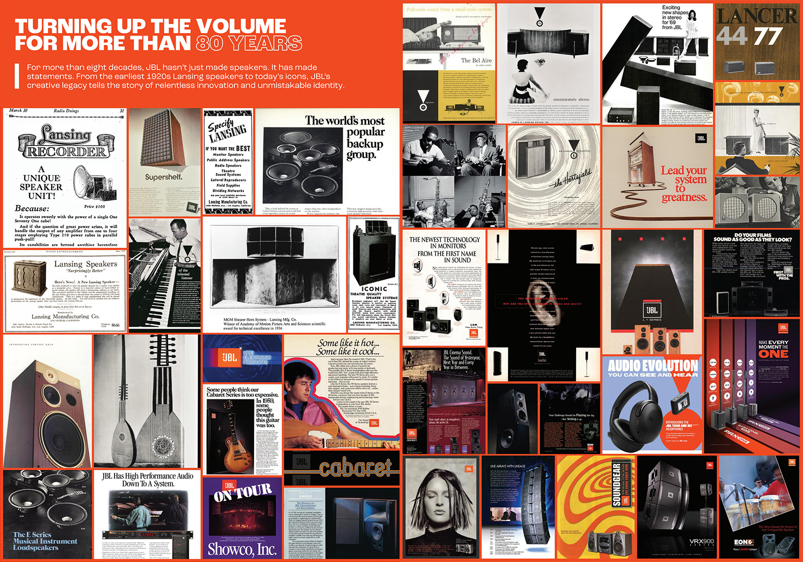 JBL Celebrates 80 Years Powering Voices